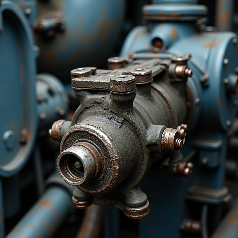 Desgaste da bomba de alta pressão.