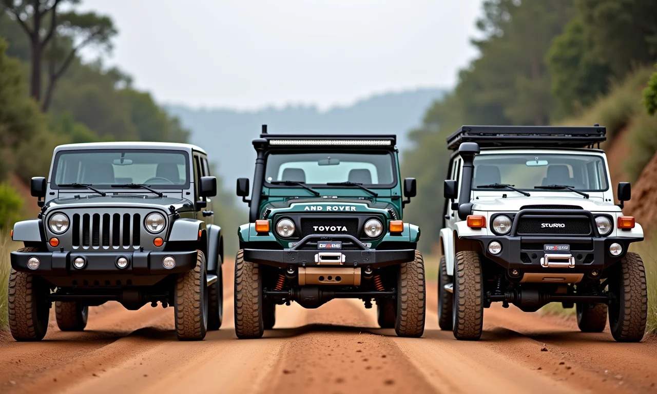 Diferentes tipos de 4x4 ideais para as trilhas da Serra da Moeda.