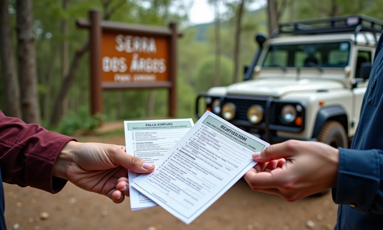 Documentação e autorizações para trilha na Serra dos Órgãos.