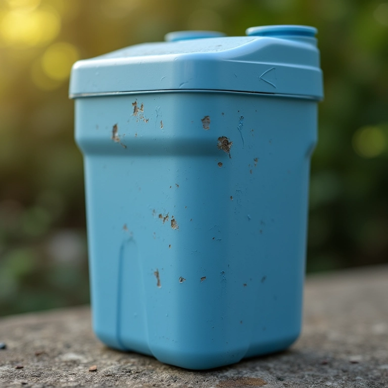 Durabilidade de um purificador de água portátil resistente.