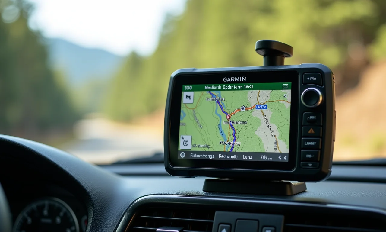 Garmin Montana 700i em uso em trilha 4x4.