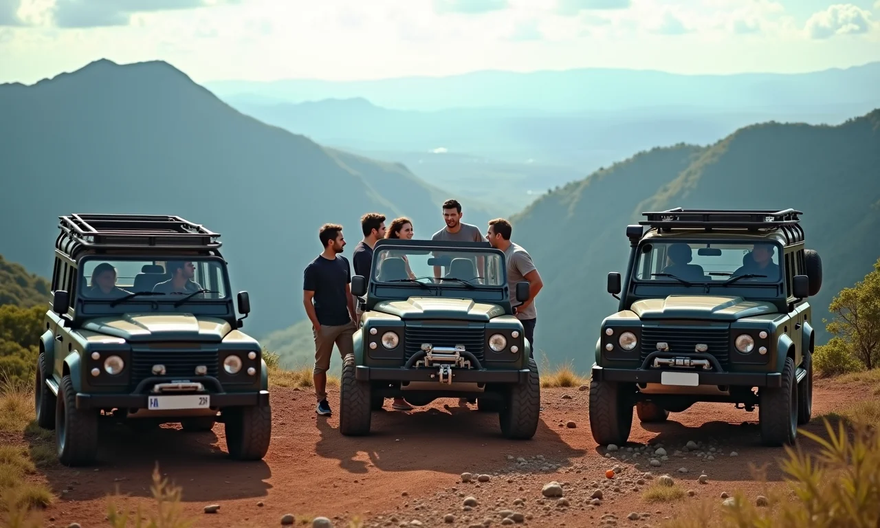 Grupo de amigos planeja aventura 4x4 no Pico do Papagaio.