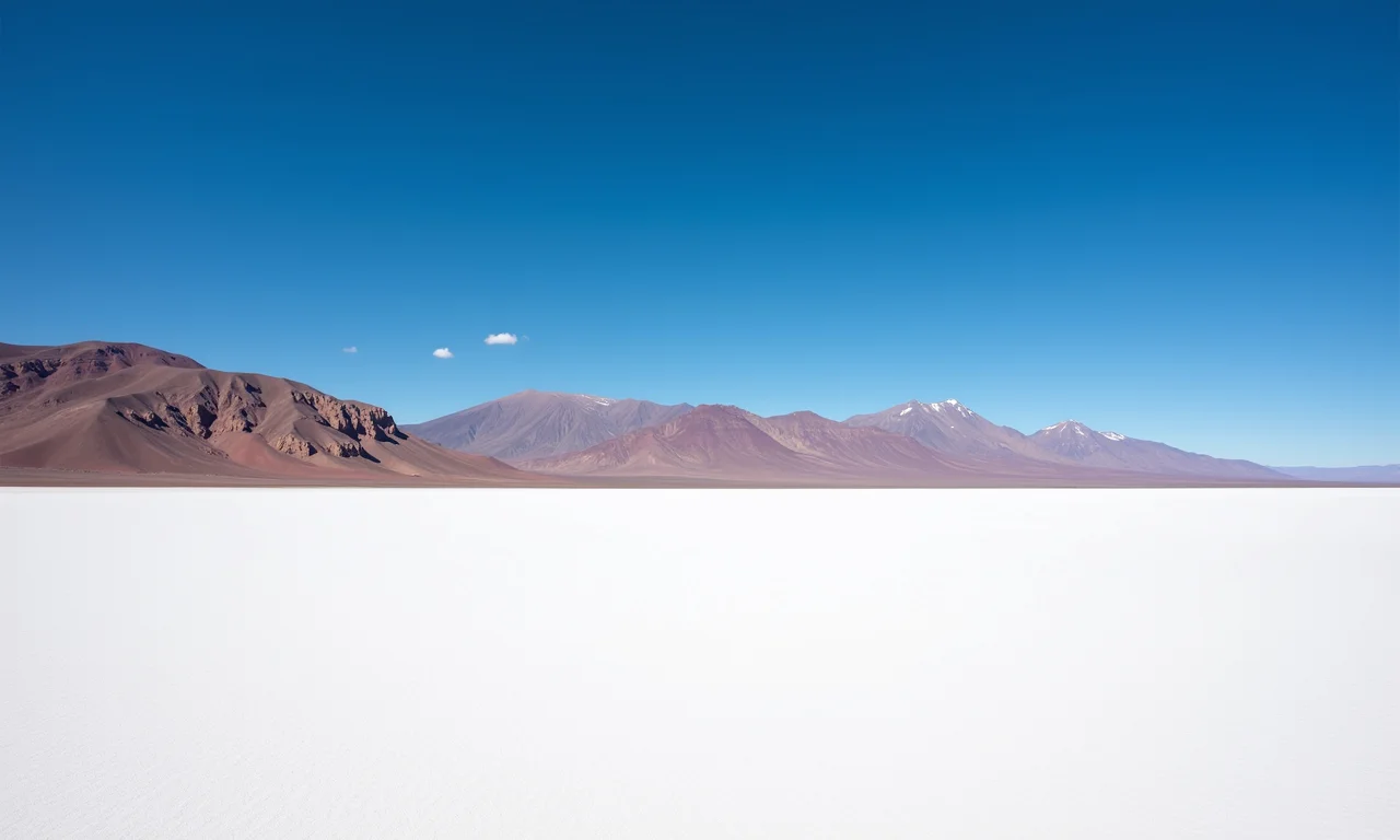 Imensidão branca do Salar de Tara, Atacama.