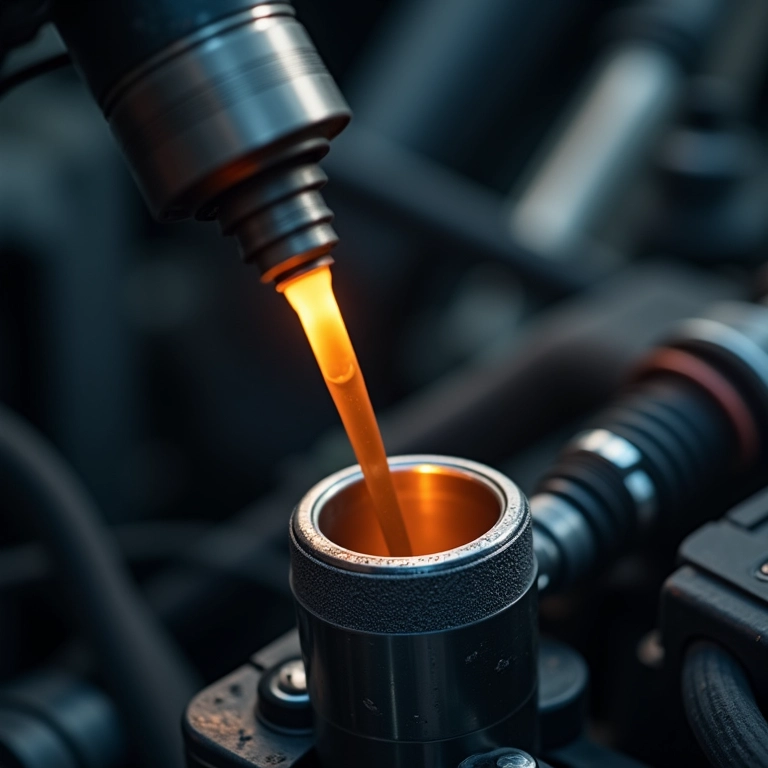 Injetores eletrônicos do sistema Common Rail.