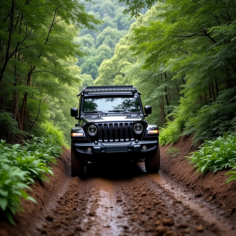 Jeep 4x4 trilha Aldeia da Serra