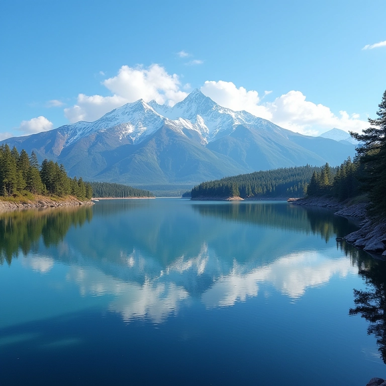 Lagunas Altiplânicas Miscanti e Miñiques com reflexos do céu.
