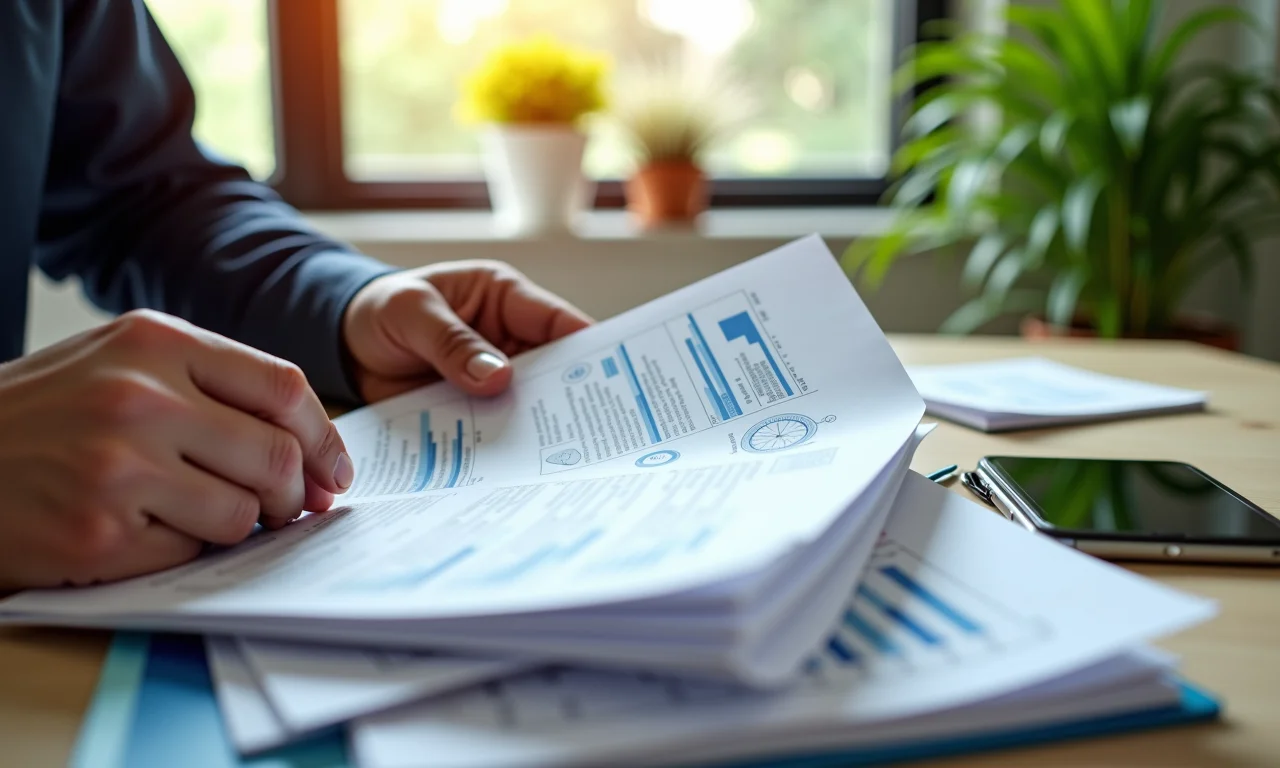 Mãos analisando o histórico de manutenção de um carro, comprovando os cuidados e a saúde do veículo.