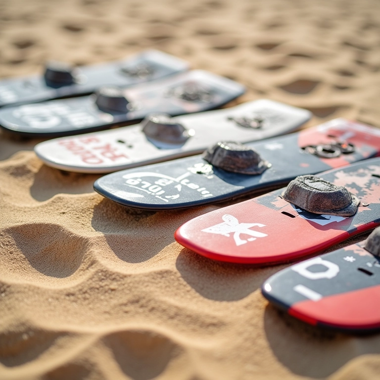 Marcas de pranchas de desatolamento.