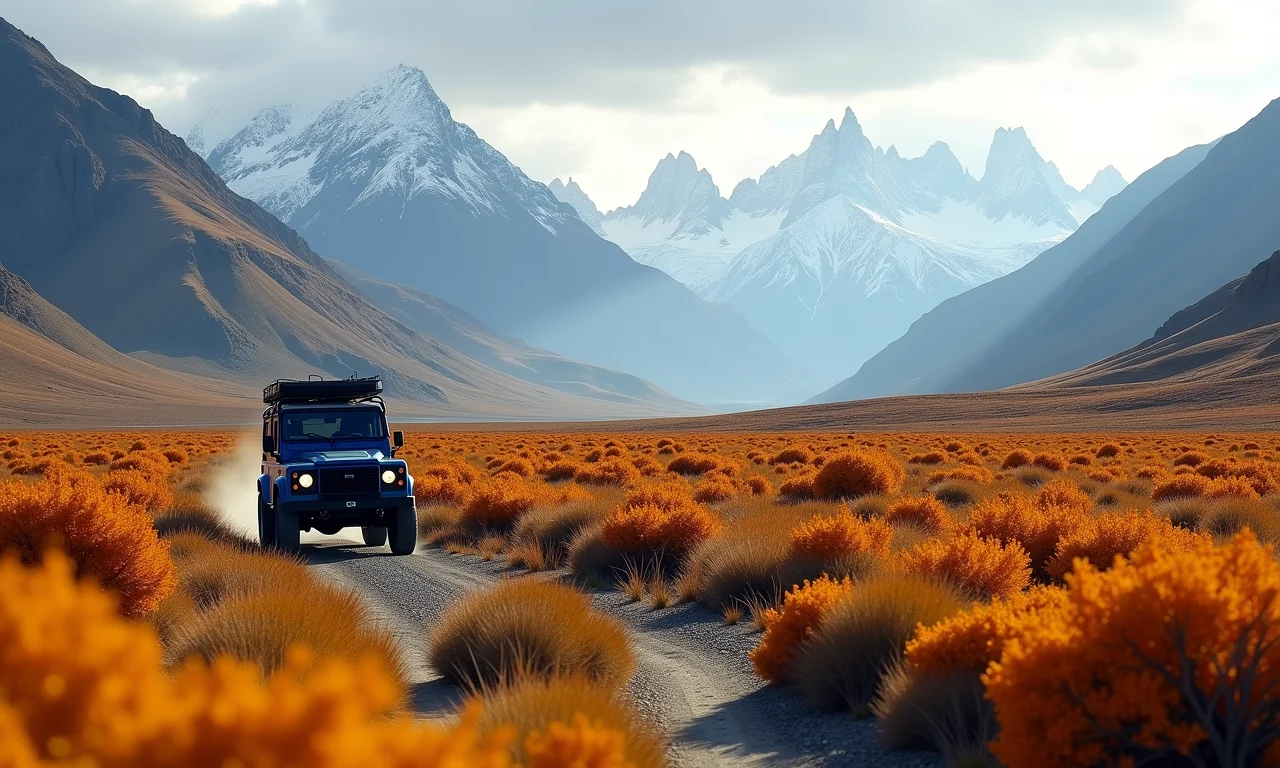 Melhor época para roteiro 4x4 na Patagônia.