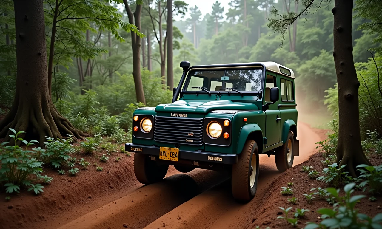 Mulher dirigindo 4x4 na Trilha do Moreirinha, superando um obstáculo.