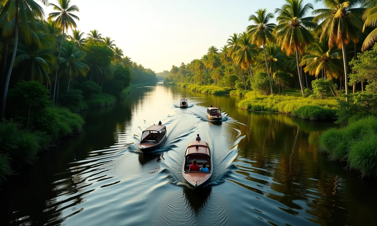 Passeio de barco no Delta do Parnaíba, Piauí.