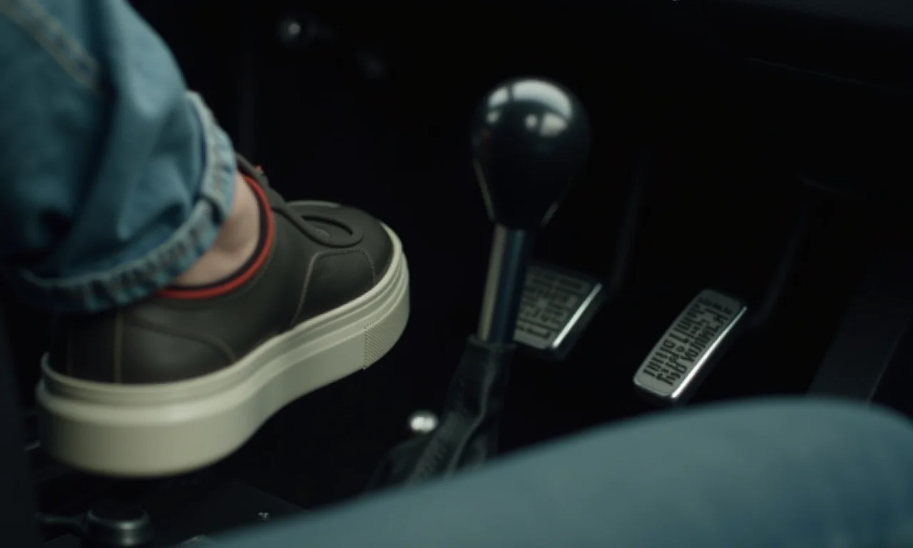 Pedal da embreagem duro e vibrando sob o pé do motorista.