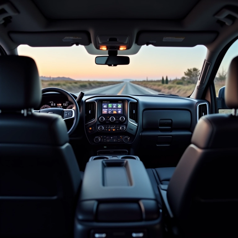 Picape média confortável para viagens longas.