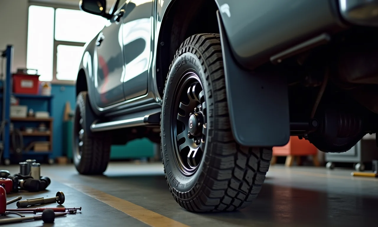 Preparando um 4x4 para a Patagônia: mecânico inspecionando a suspensão.