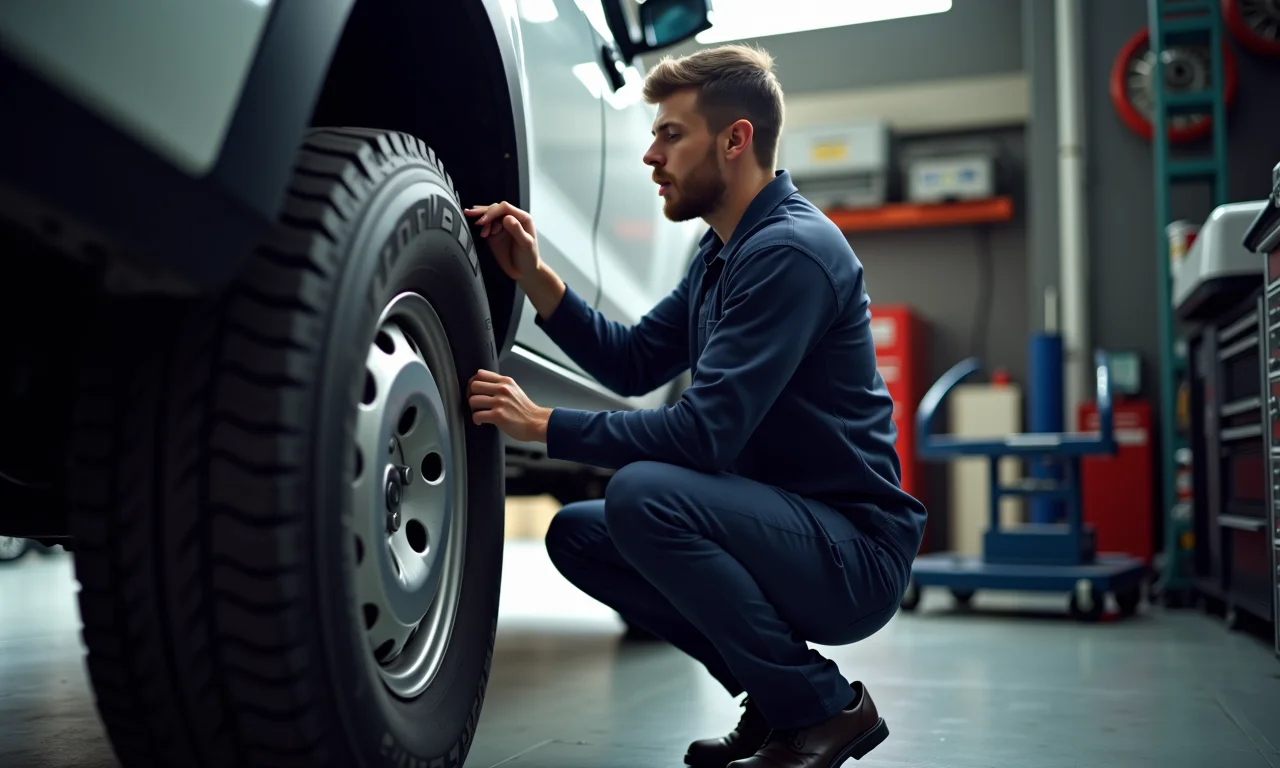 Revisão detalhada de veículo 4x4 antes da aventura.