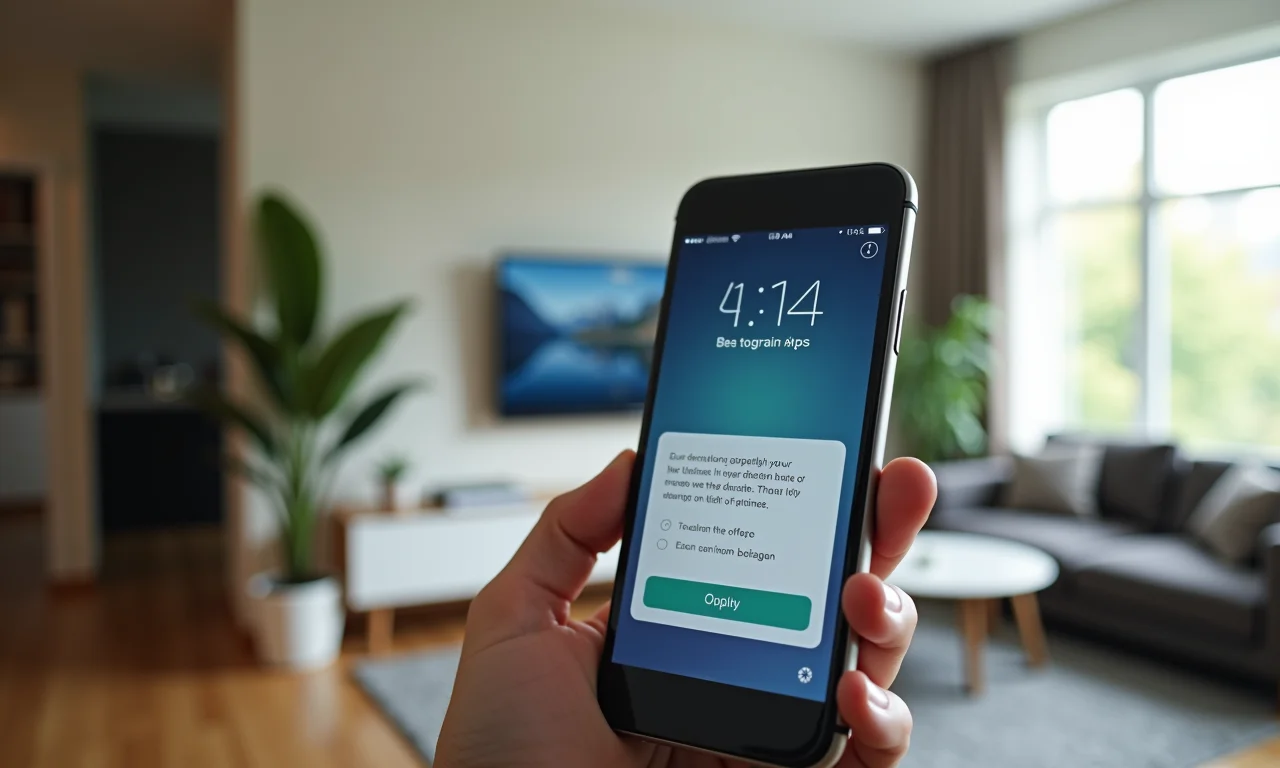 Smartphone atualizando aplicativo para garantir acesso ao CRLV Digital.