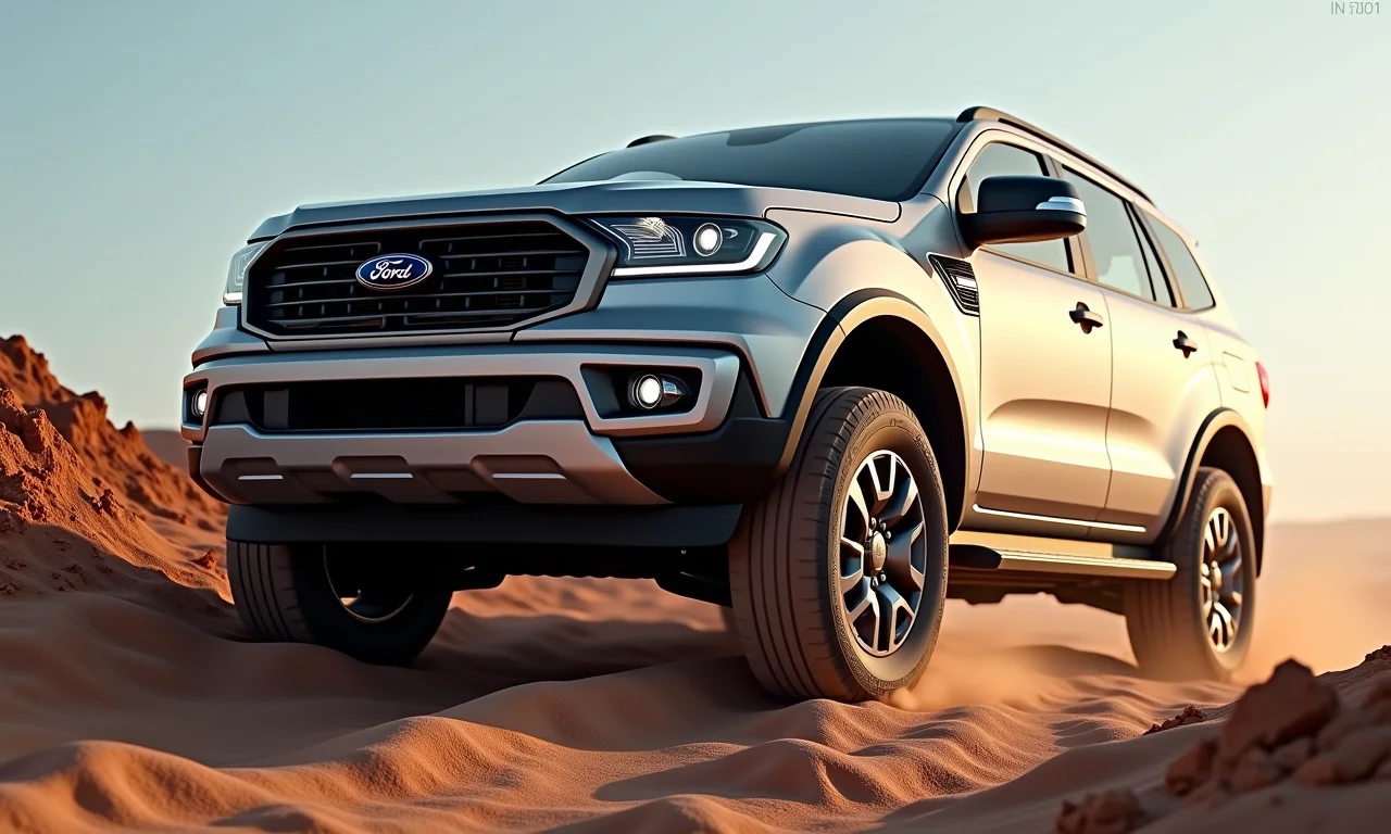 SUV superando obstáculo off-road com facilidade.