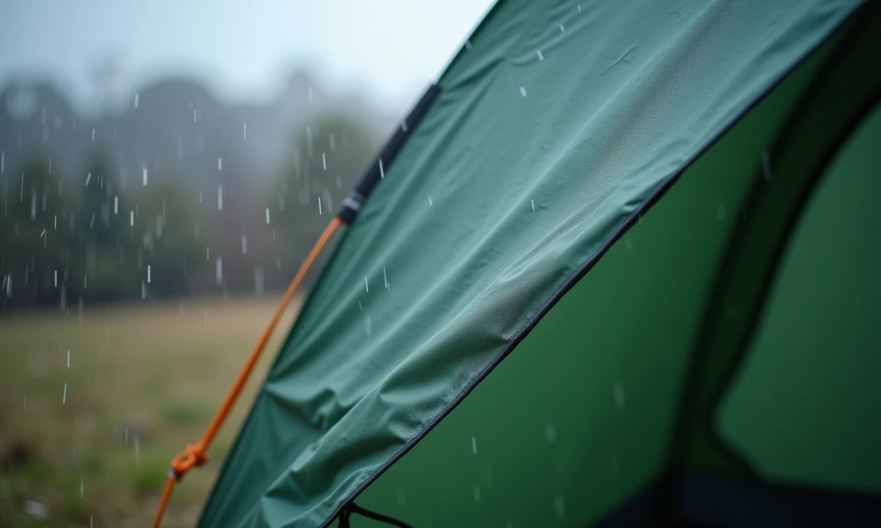 Teste de durabilidade do tecido de barraca.