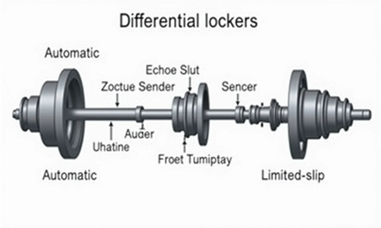 Tipos de diferenciais blocantes: automático, selecionável e deslizamento limitado.