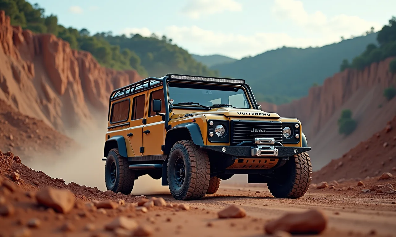 Trilha 4x4 na Pedreira em Votorantim, paisagem rochosa imponente.