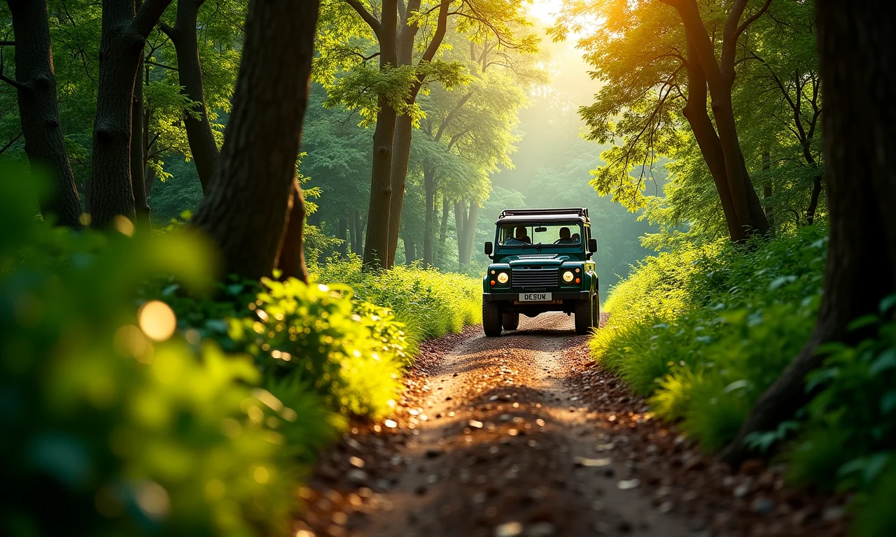 Trilha 4x4 serpenteando por mata exuberante em Almirante Tamandaré.
