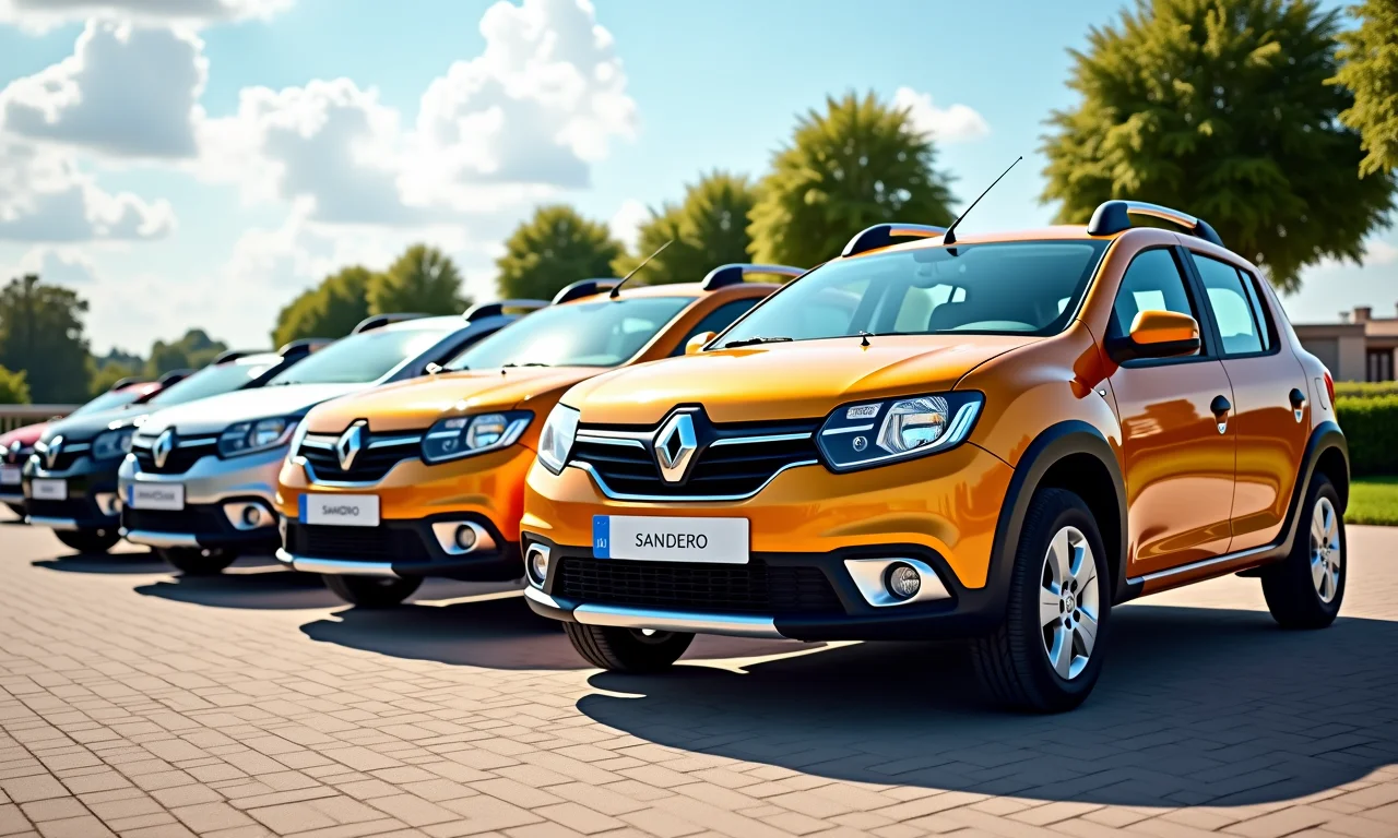 Variedade de versões do Renault Sandero.