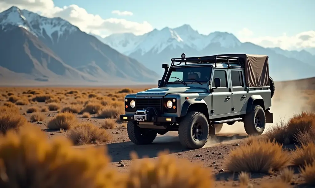 Veículo 4x4 explorando a Patagônia em expedição off-road.