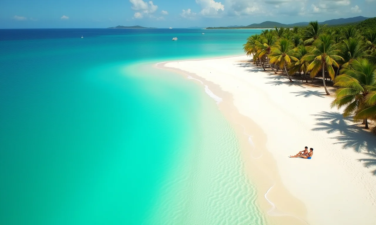 Vista aérea das Lagoas Azul e do Paraíso.