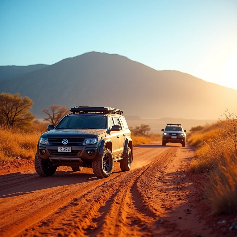 Vista da Serra do Tepequém na época seca, ideal para aventuras 4x4.